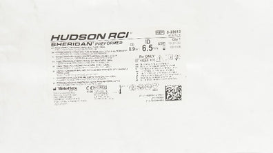 Teleflex 5-22013 Hudson RCI Sheridan Tracheal Tube, Oral 8.9mm OD x 6.5mm ID